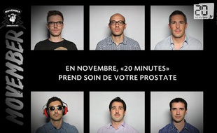 Capture d'écran du teaser de «20 Minutes» pour Movember 2013.