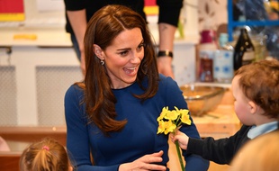 La duchesse de Cambridge, Kate Middleton à Ballymena (Royaume-Uni).