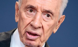 Le président israélien Shimon Peres à Oslo le 13 Mai 2014