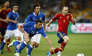 Andres Iniesta lors de la finale de l'Euro, le 1 juillet 2012