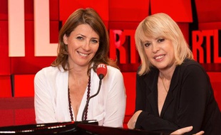 Christine Haas (à droite) et Laetitia Nallet (à gauche) dans les studios de RTL en 2013