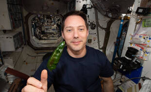 Thomas Pesquet, a bord de la station spatiale ISS.