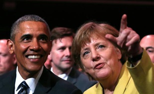 Barack Obama et Angela Merkel à Hanovre, le 24 avril 2016