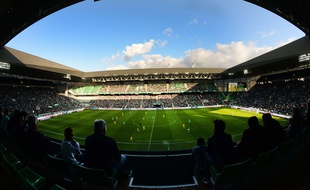 Le stade Geoffroy-Guichard lors d’un match de Ligue 1 entre l’ASSE et le FC Nantes, en septembre 2015.