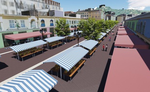 Le projet d’aménagement tel qu’il a été présenté mercredi aux commerçants