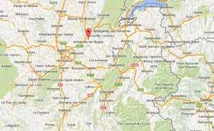 Google map d'Ambérieu-en-Bugey.