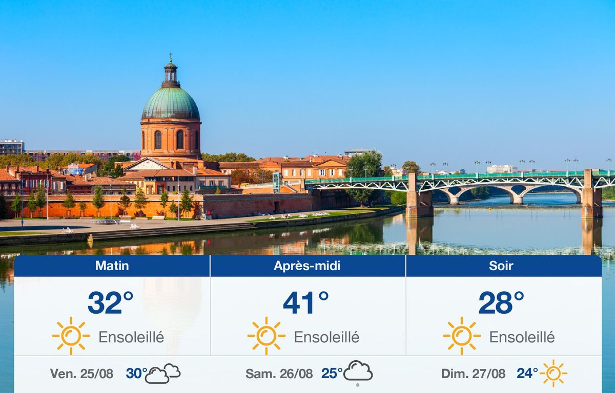 Météo Toulouse: prévisions du jeudi 24 août 2023