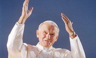Le pape Jean Paul II, le 5 octobre 1986, à Lyon.