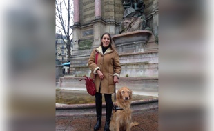 Florie, et son chien guide d'aveugle Elba, ont été refusées dimanche par trois chauffeurs Uber à Toulouse.