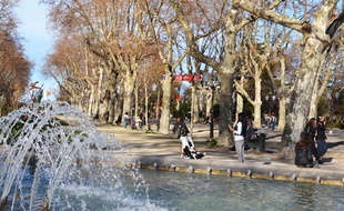 L'esplanade de Montpellier, le 1er février dernier.