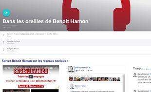 Dans les oreilles de Benoît Hamon, surtout des chanteuses aux voix suaves.