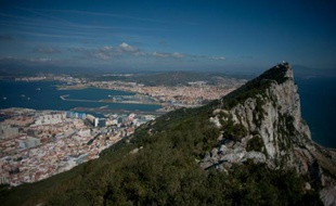 Le rocher de Gibraltar, le 17 mars 2016