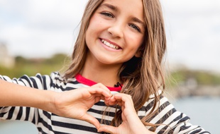 Angéline, candidate de la France à l'Eurovision Junior 2018.