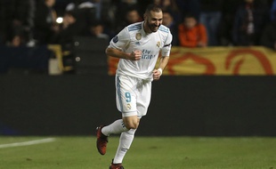 Karim Benzema a inscrit un doublé lors de la balade du Real Madrid sur la pelouse de l'Apoel Nicosie (0-6) en Ligue des champions, le 21 novembre 2017.