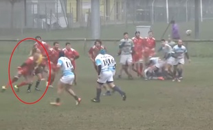 Ce très vilain plaquage pourrait coûter trois ans de suspension à Bruno Doglioli.