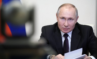 Vladimir Poutine, le 11 mars 2021 à Moscou.