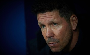 Diego Simeone, l'entraîneur de l'Atlético Madrid, lors du match contre la Juventus en Ligue des champions le 19 février 2019.