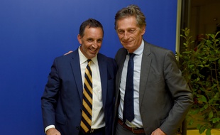 Joe DaGrosa, le président de GACP et Nicolas de Tavernost, le président du directoire de M6.