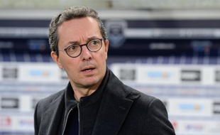 Jacques-Henri Eyraud, président de l'OM, lors d'un match face à Bordeaux.