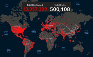 La barre des 500.000 morts et 10 millions de cas de coronavirus a été franchie le 28 juin 2020.