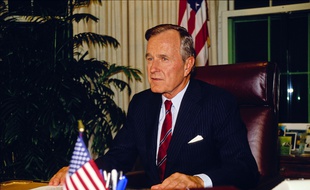 L'ancien président américain George H.W. Bush (ici en 1990) est décédé le 30 novembre 2018 à 94 ans.
