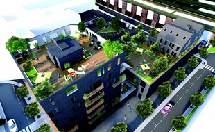 Sur les toits, des terrasses sont à partager entre copropriétaires.