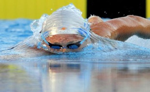 Federica Pellegrini aux Mondiaux de natation de Rome, le 26 juillet 2009.