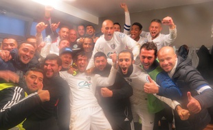 Les joueurs de Lille-Sud après leur victoire au 7e tour de Coupe de France