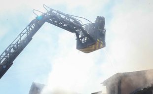 Incendie à Schiltigheim (Bas-Rhin), le 3 septembre 2019.