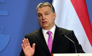 Le Premier ministre hongrois Viktor Orban, lors d'une conférence de presse le 7 janvier 2016 à Budapest