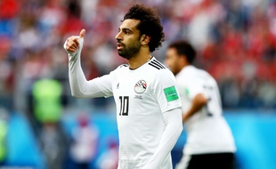 Mohamed Salah lors de la Coupe du monde 2018.