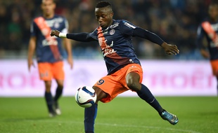 Casimir Ninga avec Montpellier, en 2015