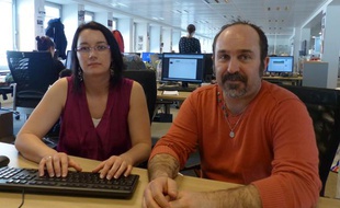 Nadia et Thierry Portheault pour leur livre «Revenus du Front».