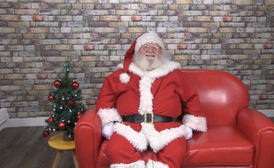 Le pépère Noël dans les locaux de «20 Minutes».