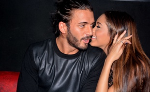 Thomas Vergara et Nabilla, en novembre 2013, en Belgique.