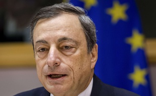 Mario Draghi, président de la BCE, le 12 novembre 2015 à Bruxelles.