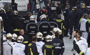 Après l'opération à Saint-Denis, le 18 novembre 2015.