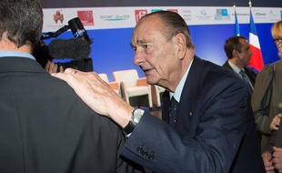 Jacques Chirac à Paris le 21 novembre 2013.