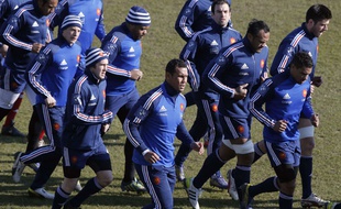 Le XV de France s'entraîne à Marcoussis.