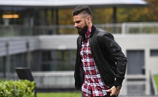 Olivier Giroud est arrivé pépère à Clairfontaine