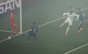 Ronaldo a marqué le premier but lors de PSG-Real Madrid, le 6 mars 2018 au Parc des Princes.