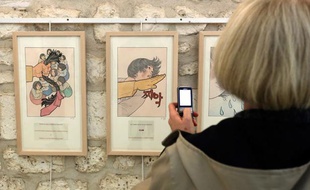 Exposition «Les femmes de réconfort» à Angoulême, le 30 janvier 2014.