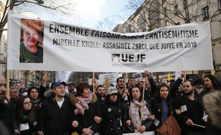 Des milliers de personnes ont participé mercredi à Paris à la marche blanche en hommage à Mireille Knoll