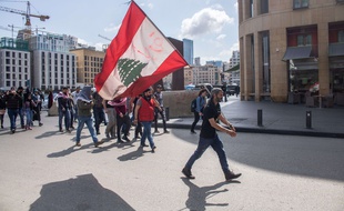 Une manifestation anti-corruption dans les rues de Beyrouth, le 7 mars 2020.