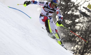 Alexis Pinturault a terminé 2e du slalom de Zagreb, le 6 janvier 2019, décrochant son premier podium dans la spécialité depuis près de 5 ans.