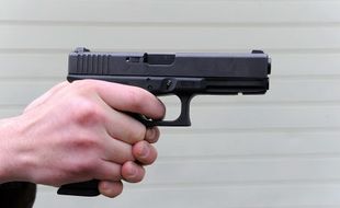 Un pistolet Glock. (Illustration)