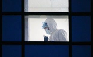 Un centre médical à Moscou, le 21 mars 2020.