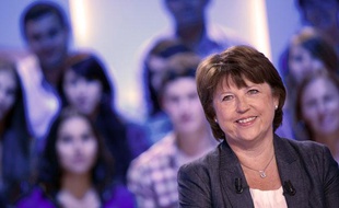 Martine Aubry, sur le plateau du Grand Journal, le 3 septembre 2011.