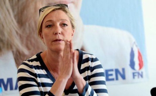 La présidente du Front national, Marine Le Pen, le 25 mai 2011, à Lille.