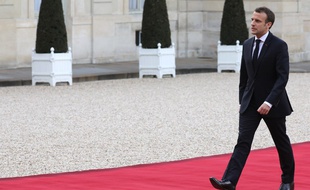 Emmanuel Macron à l'Elysée, le 10 avril 2018.